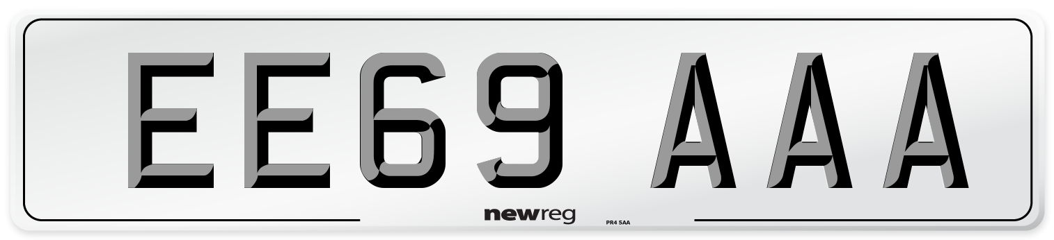 EE69 AAA Number Plate from New Reg